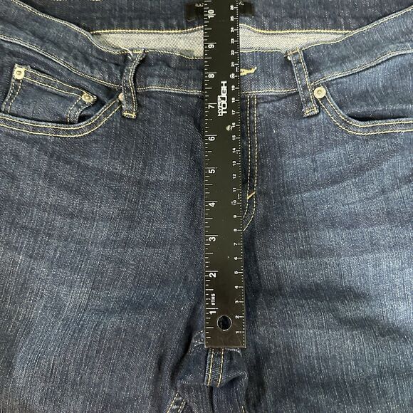 Banana Republic Womens Jeans 28/6 Girlfriend Dark Wash Straight Leg Mid Rise - Picture 6 of 11